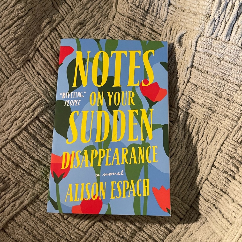 Blue and Yellow Book Cover - Notes on Your Sudden Disappearance
